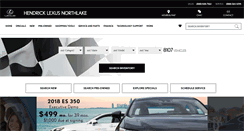 Desktop Screenshot of hendricklexusnorthlake.com